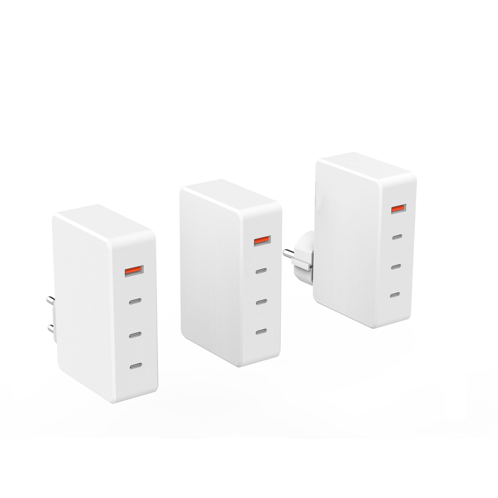 PD3.0快充充电器CE KC认证氮化镓148W大功率充电器