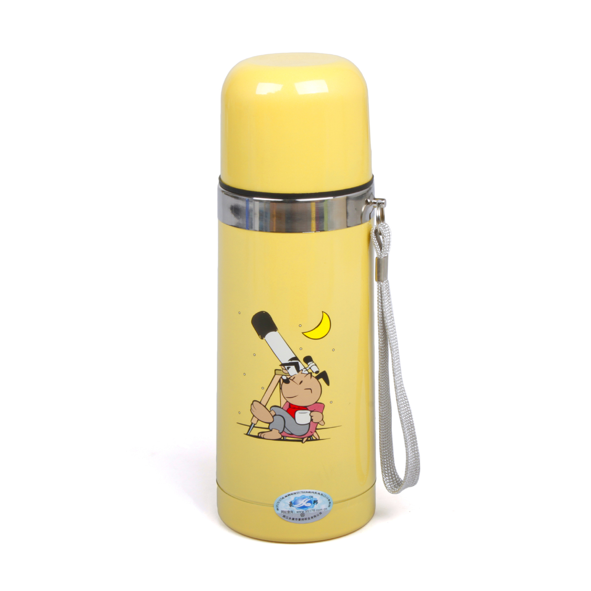 500ml de acero inoxidable taza del vacío bala creativa dibujos animados los niños taza agua al aire libre portátil regalo