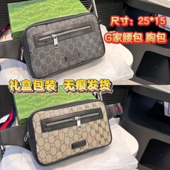 G家2025新型ウエストバッグ男女通タイプ防水ナイロン耐摩耗ファッション通勤多機能携帯バッグ