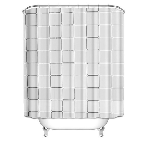 Black square shower curtain waterproof thickened modern simple partition curtain blackout shower curtain cloth bathroom bathroom shower curtain