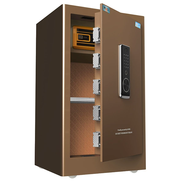 80CM-coffee gold fingerprint password model