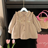 Children's autumn long jacket, top, British style, Korean style