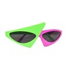 ROYPURDY Xiao Sao brother the same pink green contrast hip -hop party funny glasses music festival bar ball