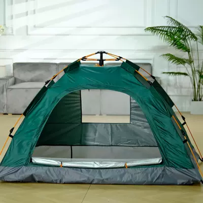 Wholesale Tent Outdoor Portable Folding Tent Camping Beach Quick-Open Tent Camping Silver Plastic Coating Thickened Tent