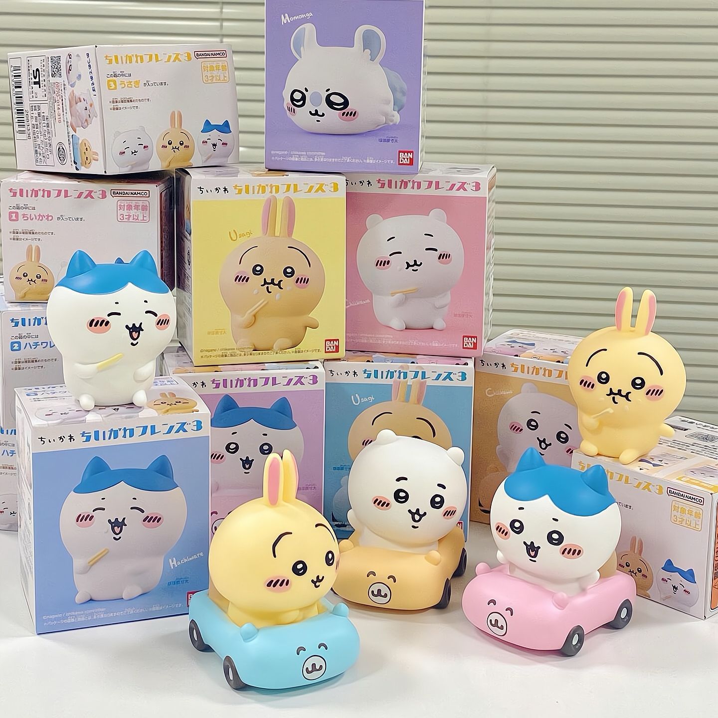 Oso autocrítico creativo caja ciega figura chiikawa Usachijikava coche coche comida, juego, comida, comida