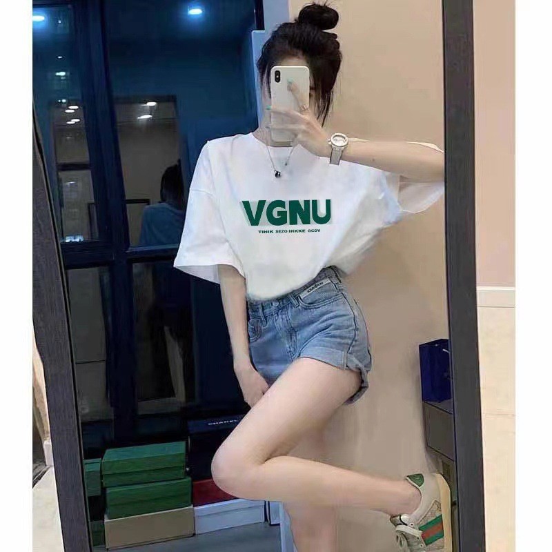 European-style White Short-sleeve T-shirt For Women, Summer 2026 New Casual Loose High-end Half-sleeve Top_ecoleips.com