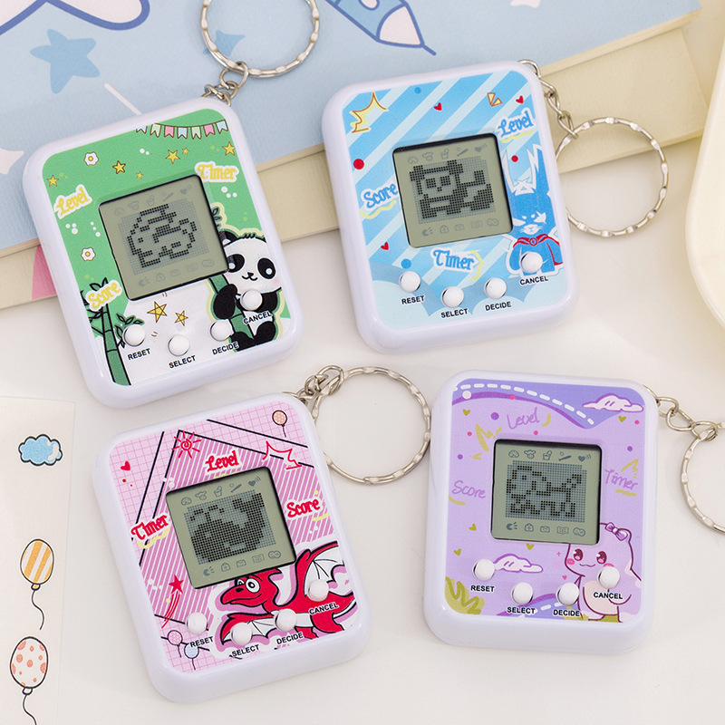 Cross-Border Electronic Pet Machine Handheld Virtual Pet Mini Game Machine Clip Doll Street Stall Children's Small Toys Wholesale