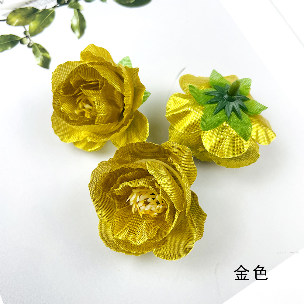 Hot sale retro brote de té de rosas DIY pecho material de tocado de flores de la pared de la sala de bodas arreglos de flores de fotografía adornos pequeños