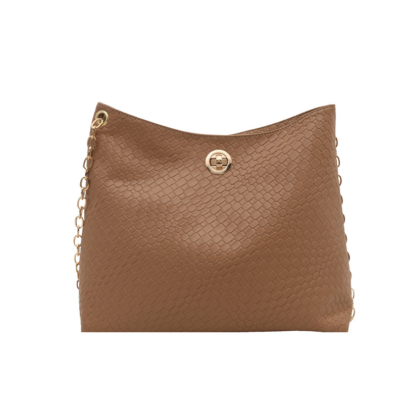 Moda coreana simple retro personalidad bolso de cadena de invierno 2024 nueva textura casual bolso de hombro axilar