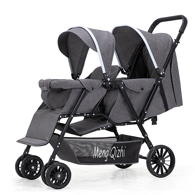 Wholesale twin baby stroller folding can sit and lie light baby second child artifact stroller baby stroller