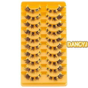 Cross-border special for large-capacity one-piece false eyelash black stem thick curly fox false eyelash hair supply factory