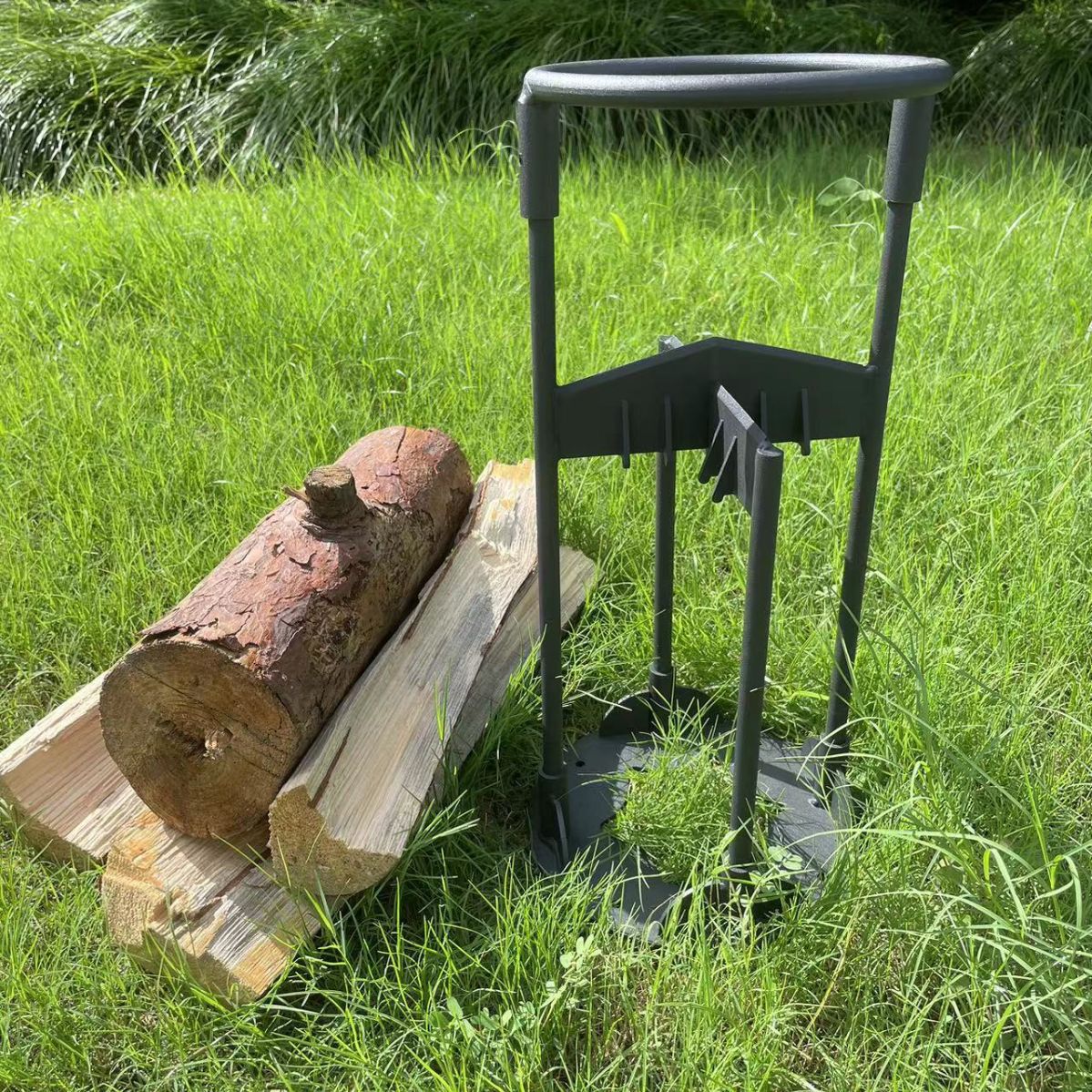 跨境十字架劈柴器可拆卸款劈柴神器户外野营砍柴分离器破柴劈柴器