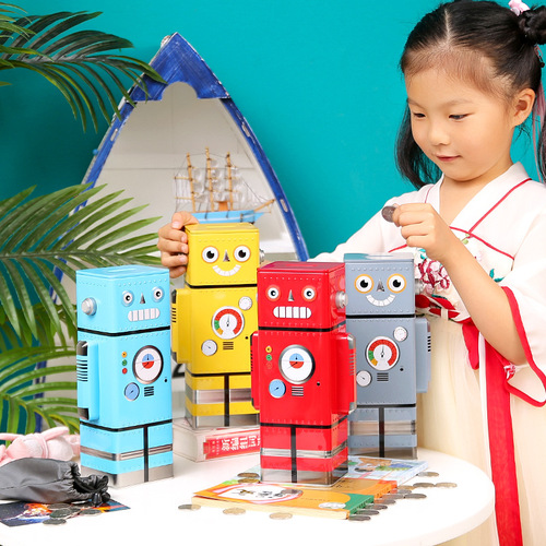 Creative robot piggy bank cartoon children's change coin piggy bank desirable children's room decoration ornaments gift