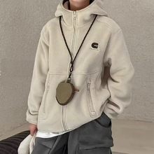 韩国童装儿童奥粒绒外套2025秋冬款中大童加绒拉链衫男童上衣