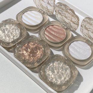 kakashow Shredded Glow Powder Face Brightening Stereo Pearlescent Polarized Fine Glow Silkworm Mashed Potato High Glow