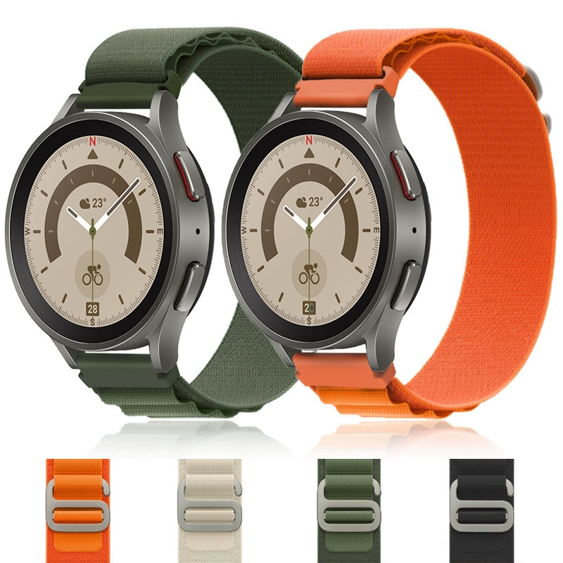 Альпийский нейлоновый спортивный ремешок для Jiaming Huawei Samsung Smart Watch 20mm22mm Выпуклый нейлоновый ремешок