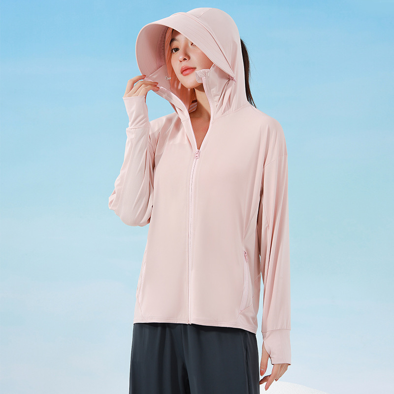 Moxun ロマンチックな日焼け止め服女性 2025 新しい夏のアイスシルクカーディガン軽量通気性抗 UV 日焼け止め服女性|undefined