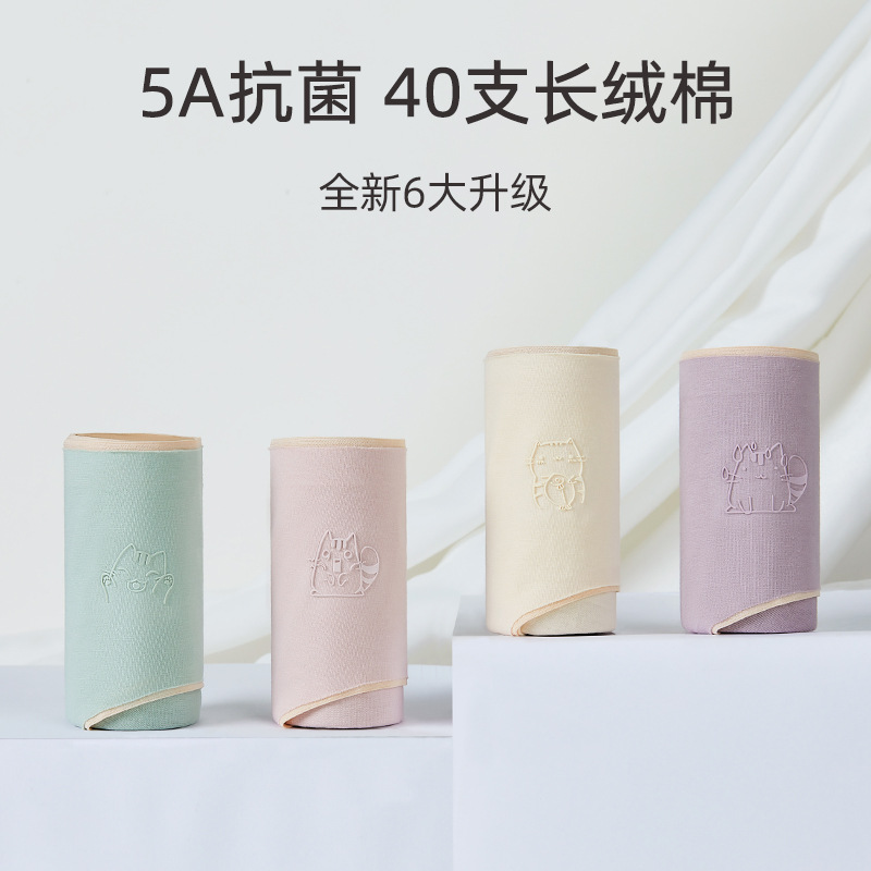 Girls' underwear girls' 12-year-old cotton antibacterial shorts girls' high school and junior high school students' development briefs