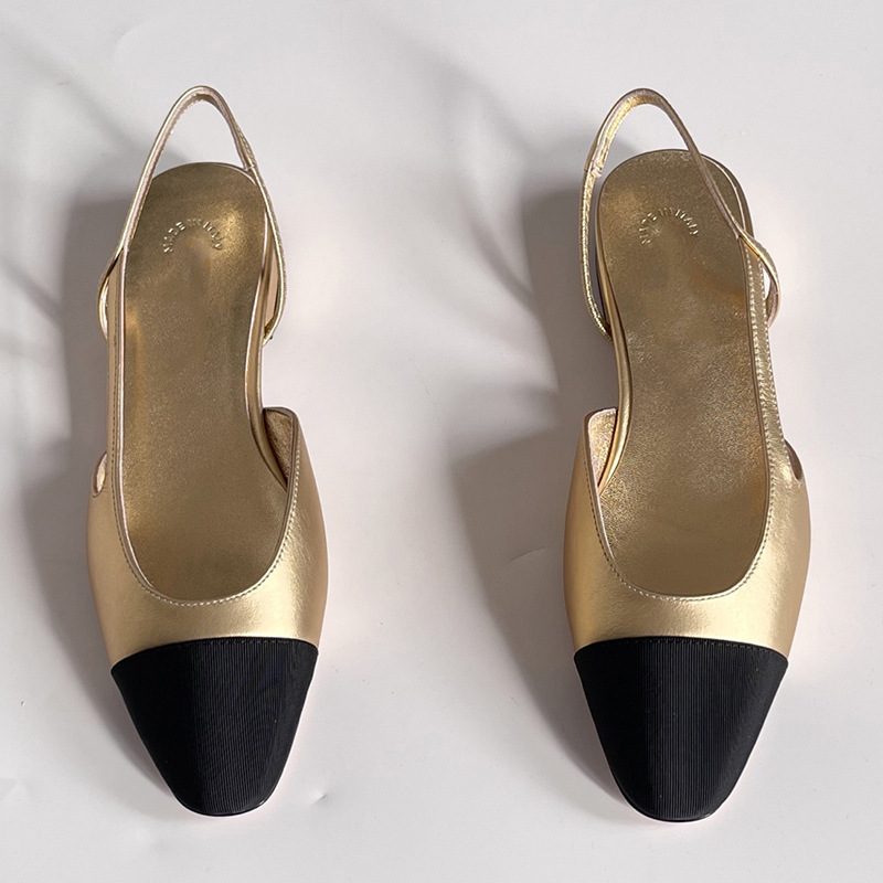 샌들 플랫 골드 [원래 포장 ★ 원래 표준]