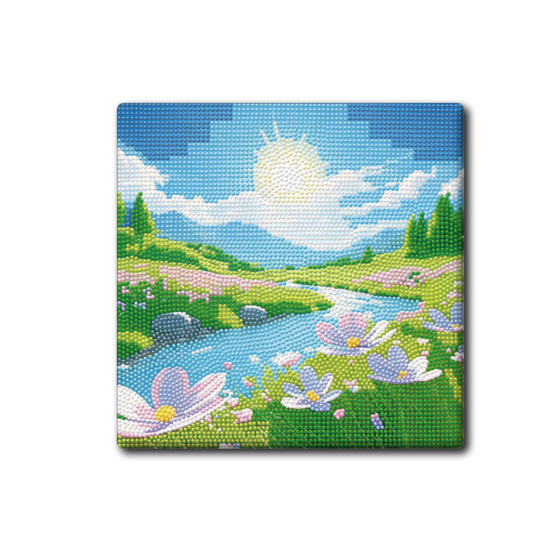 Dibujo adhesivo de diamantes de dibujos animados con marco de fotos Diamante de punto hecho a mano para niños fabricante de pintura de diamantes de bricolaje Kulomic Mario