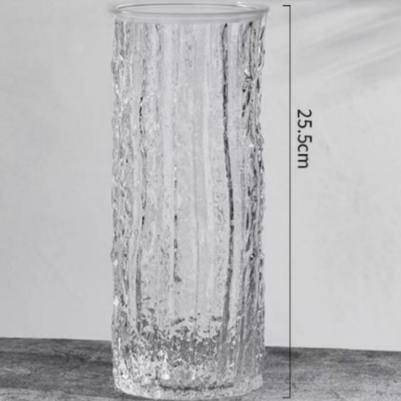 Vaso de vidrio transparente creativo simple europeo de alto nivel de flores hidropónicas decorativas de escritorio de la sala de estar