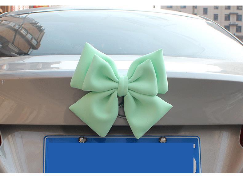Car Tail Bow Decoration Pendant Trunk Car Sticker Accessories Car Tail Ornaments Car Motorcycle Doll