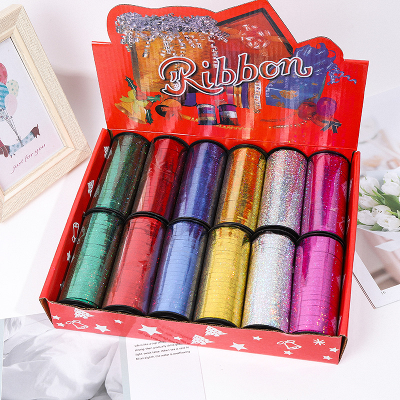 Transfronterizo Amazon popular en caja Festival de Navidad embalaje cinta láser fit impresión