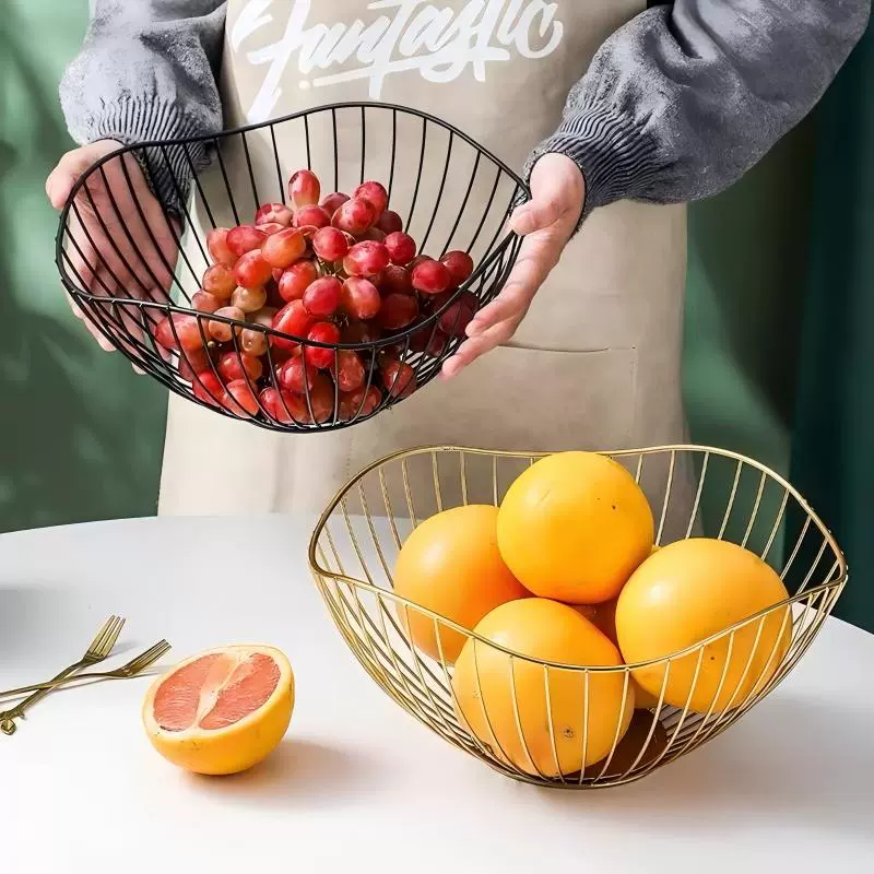 Фабричный прямой продажа Lotus Leaf Fruit Basket Home Living Room Coffee Table Snack Storage Basket Simple Style Imitation Rattan Fruit Plate