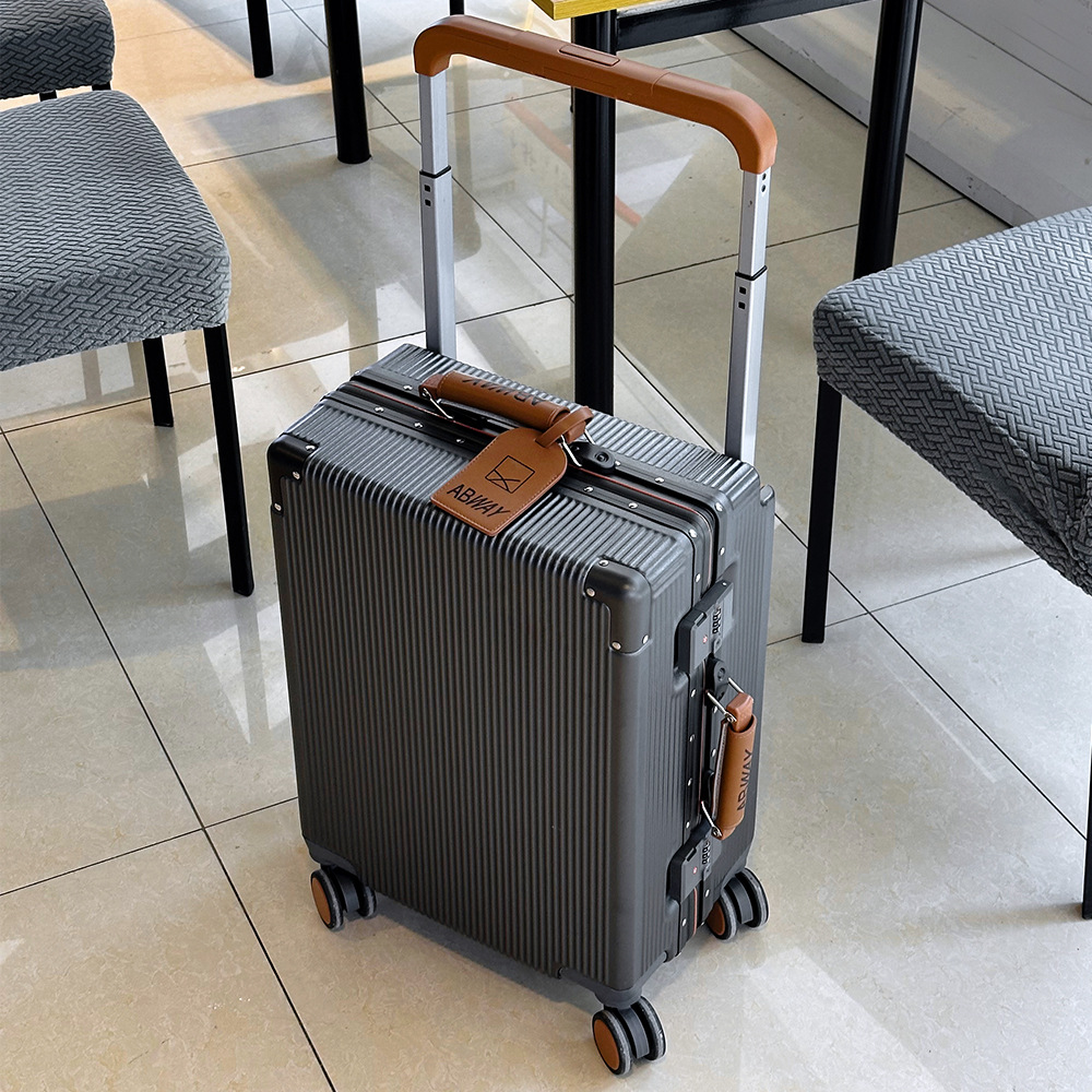 Marco de aluminio caja de tracción ancha caja de embarque rueda universal PC maleta de viaje robusta y duradera maleta de tracción