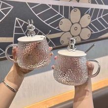 小熊杯高颜值简约初雪冰川杯马克玻璃杯子家用饮料咖啡牛奶啤酒杯
