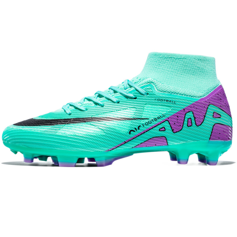 Reproducción transfronteriza de la Copa del Mundo C Luo Thorn 15 Zapatos de fútbol Putian Zapatos deportivos de entrenamiento de hierba de clavos largos de caña alta para hombres