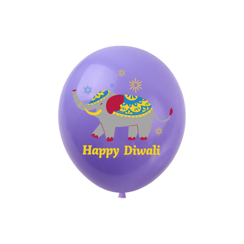排灯節テーマパーティー風船diwaliパーティー風船オリジナルスポット12インチラテックス風船卸売り|undefined