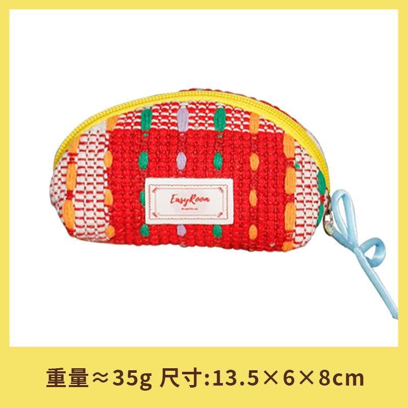 CY-Red клетчатая твидовая двусторонняя сумка для хранения с пружинной пряжкой и бантом