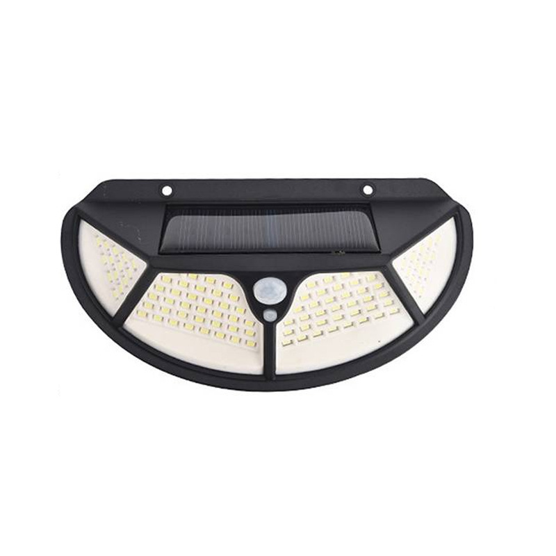 lámpara solar al aire libre impermeable LED lámpara de pared lámpara de inducción del cuerpo humano lámpara de iluminación de cuatro lados patio lámpara de calle integrada