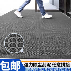 地垫pvc商用酒店商场迎宾大门口防滑除尘方块拼接脚垫入户门地垫