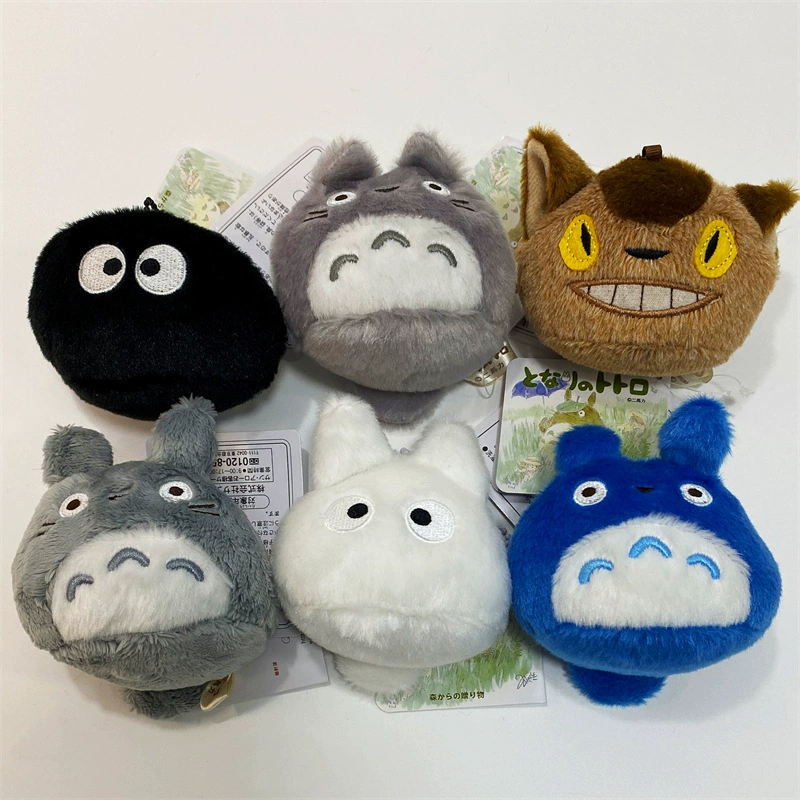 Оригинальный заказ, японский Миядзаки Тоторо, черный уголь, шиншилла, автобус, плюшевый милый кулон, маленький мешок с песком, орнамент, игрушка