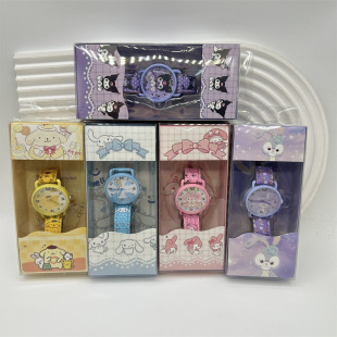 Foreign Trade Cartoon Boxed Watch Kuromi Watch Strap Primary School Student Melody Watch Cartoon Wristband Children's Gift