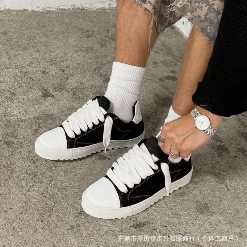 现货Numeris Shoes经典百搭帆布板鞋子男浅口系带休闲运动单鞋女