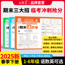 2025新版下册王朝霞试卷期末活页卷三四五六年级一二年级期末试卷