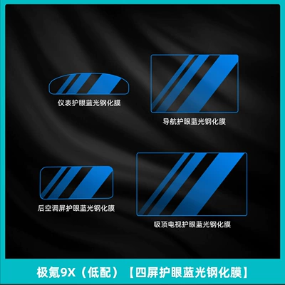Car interior film – Handle Modification Accessories - ji-krypton-9x-low-configuration-four-screen-eye-protection-blue-light-tempered-film