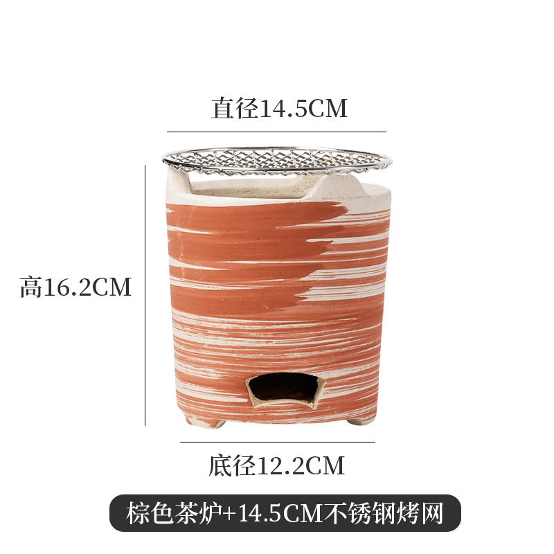 Cerámica de arcilla barbacoa pequeña estufa de arcilla hogar comercial al aire libre estufa de arcilla brochetas de barbacoa al aire libre antigua estufa de carbón estufa de barbacoa