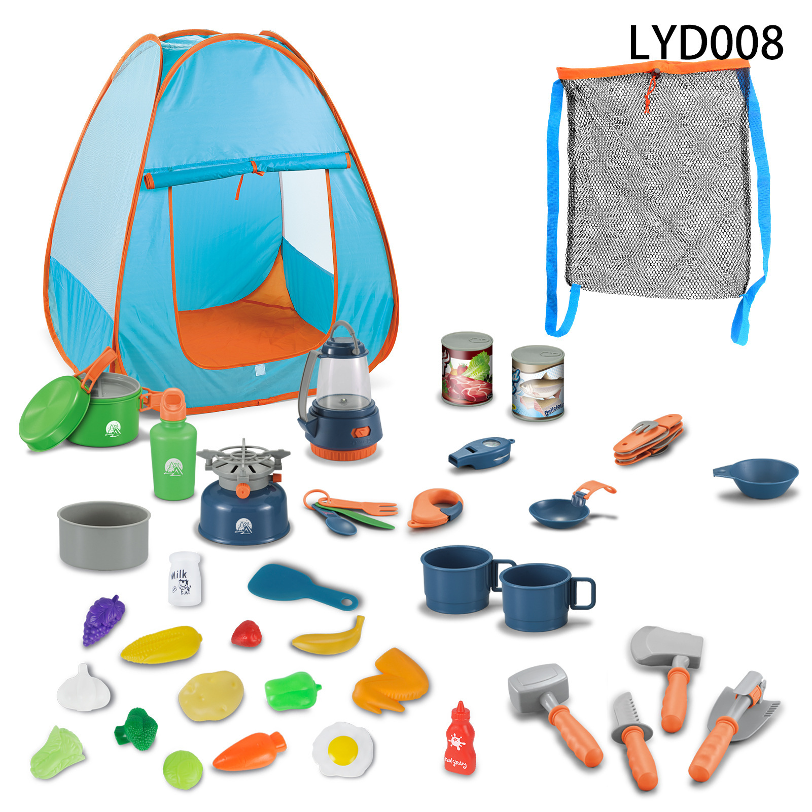 Juego de vajilla educativa para niños, para camping, picnic, con walkie-talkies, utensilios de cocina, para jugar al aire libre.