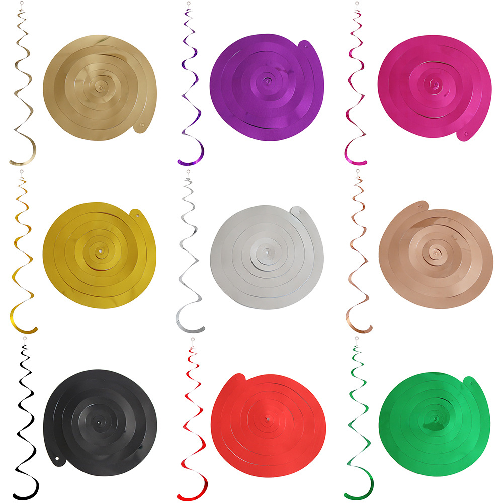 Birthday Party Decoration Supplies Spiral Hangings Hanging Pendants Swirl Latte Art Holiday Wedding Matching Site Arrangement Pendants