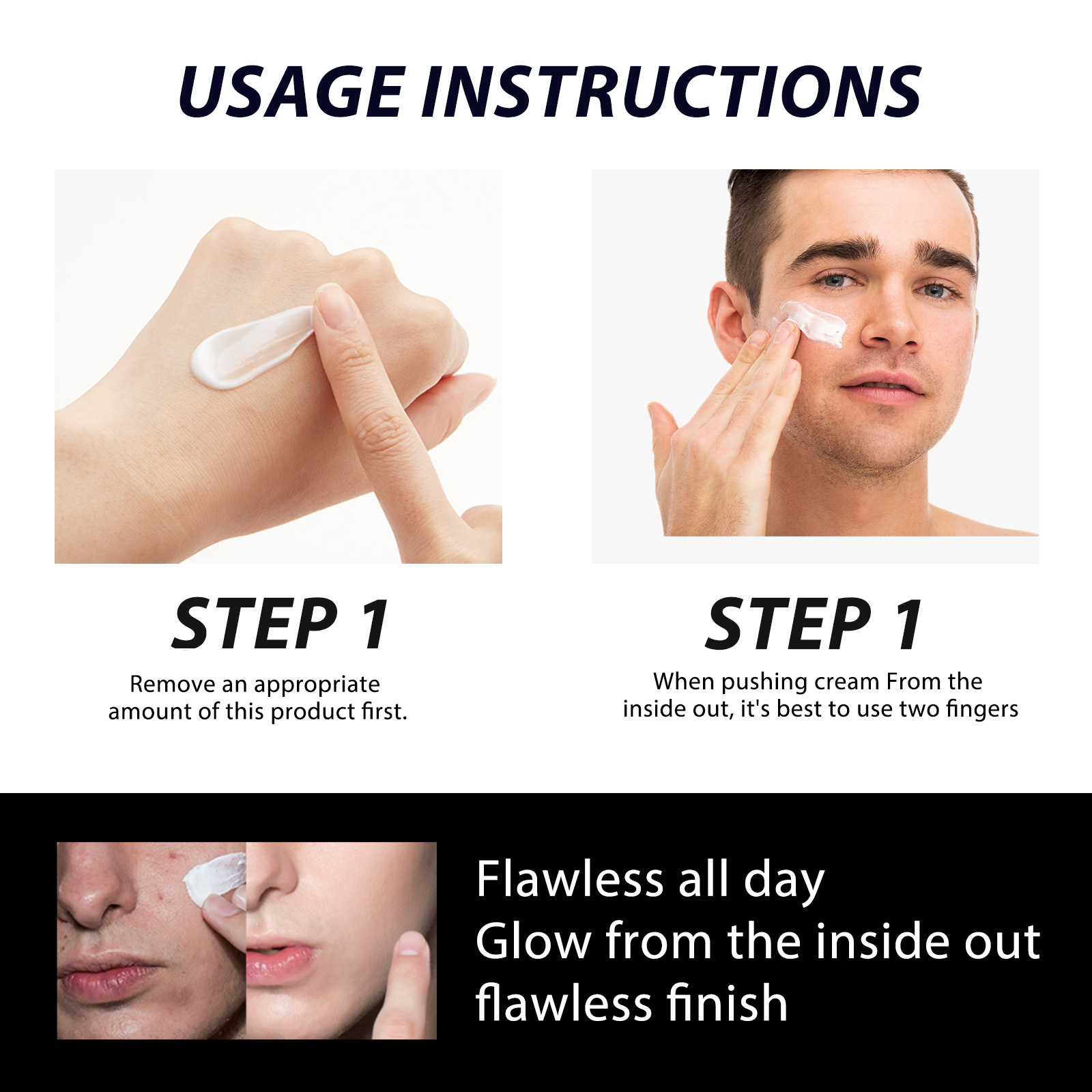 EELHOE Herren-Make-up, erfrischender und nicht fettender Concealer, Akne-Maske, Hautaufhellung, unsichtbare Poren-Faultiercreme_voghion.com