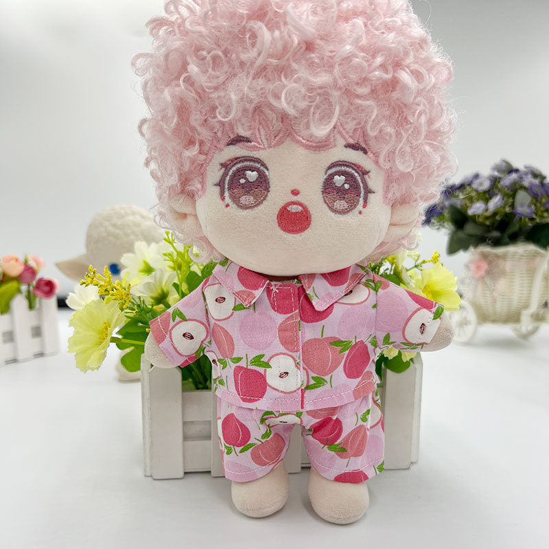 Muñeca de algodón 20cm15cm muñeca ropa muñeca camisa pijamas traje lindo en stock