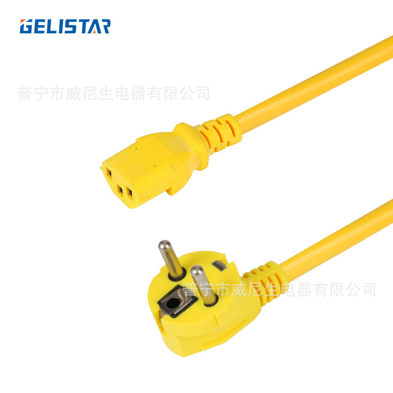 欧标电源线 欧规两插八字尾欧式插头线厂家直供