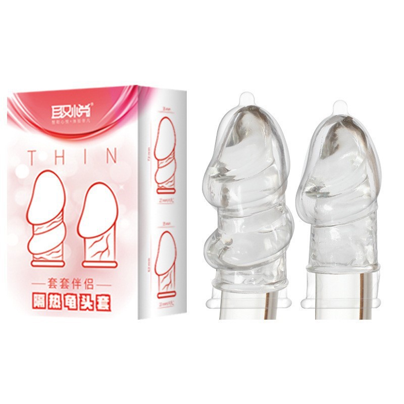 Para complacer con el pene masculino aislamiento térmico collar transparente pegamento blando cristal cubierta de sexo adulto artículos sexuales al por mayor image 4