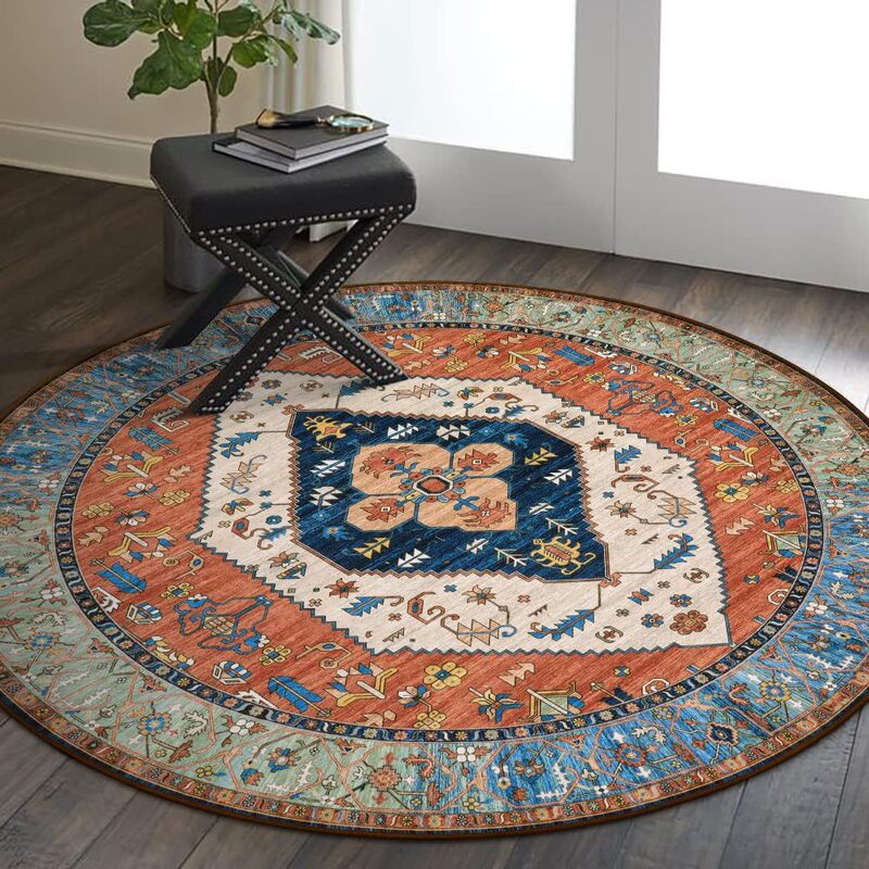 Ethnic Style Round Carpet Bohemian Retro Hanging Basket Mat Bedroom Living Room Outdoor Tent Mat Tent Carpet Ethnic Style Round Carpet Bohemian Retro Hanging Basket Mat Bedroom Living Room Outdoor Tent Mat Tent Carpet