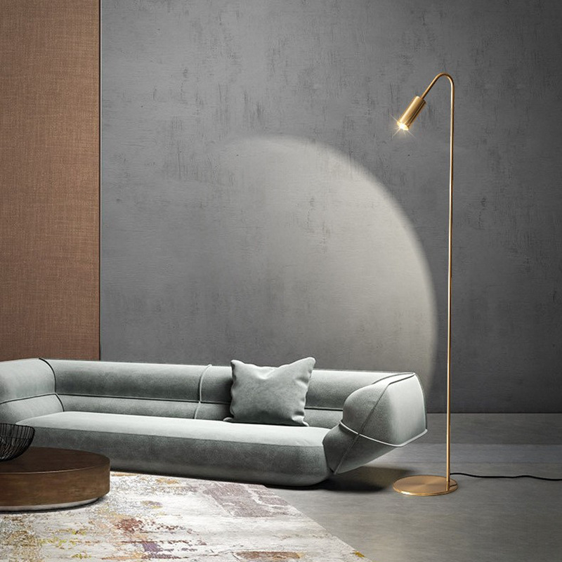 All Copper Floor Lamp Living Room Sofa Side Modern Minimalist High-end Light Luxury Designer Bedroom Study Vertical Table Lamp All Copper Floor Lamp Living Room Sofa Side Modern Minimalist High-end Light Luxury Designer Bedroom Study Vertical Table Lamp