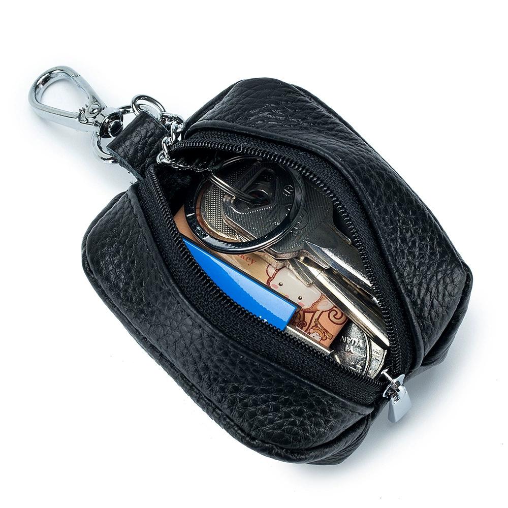 Cute universal storage system, key bag, capacious wallet for men and women, genuine leather